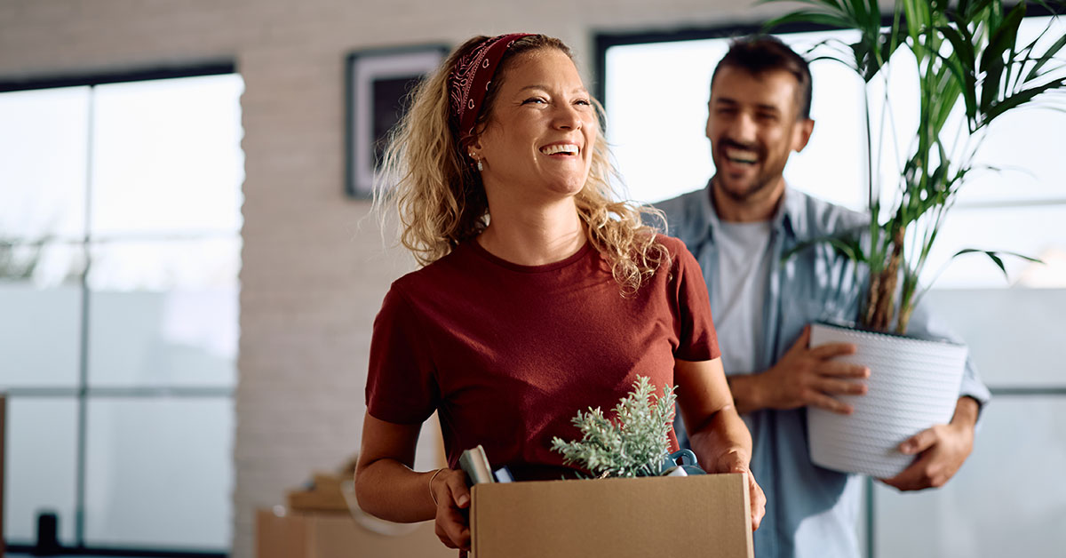 couple moving into new home