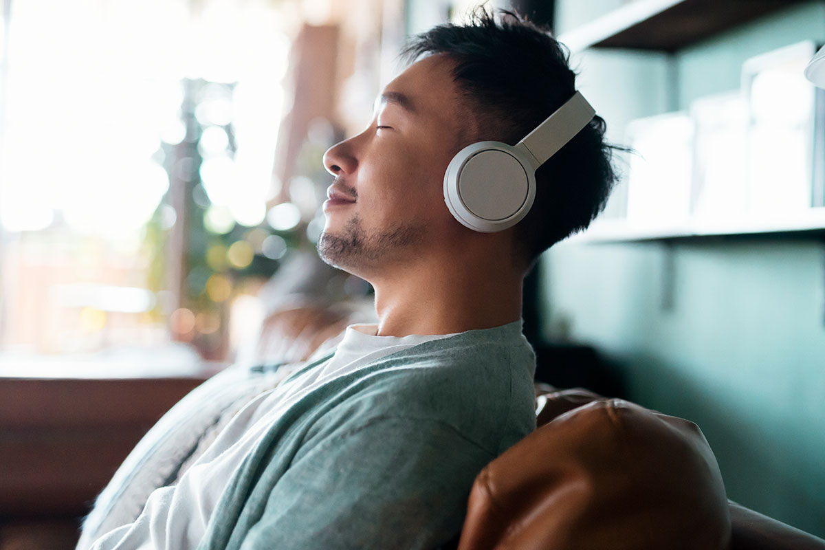man luxury audio experience
